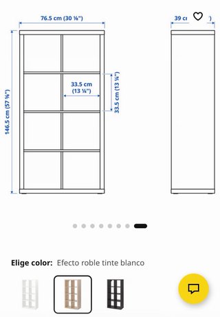 Estantería Kallax Ikea con luz LED