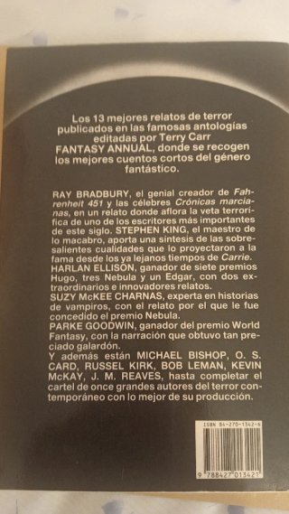 Horror 6. Stephen King y otros. LEER DESCRIPCIÓN