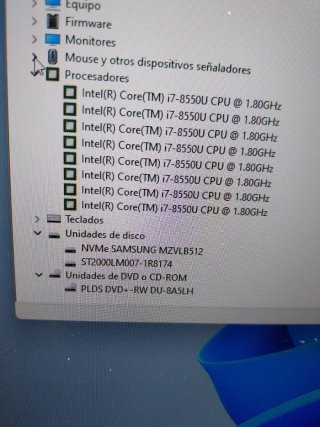 Dell Inspiron i7 SSD + HDD Cargador