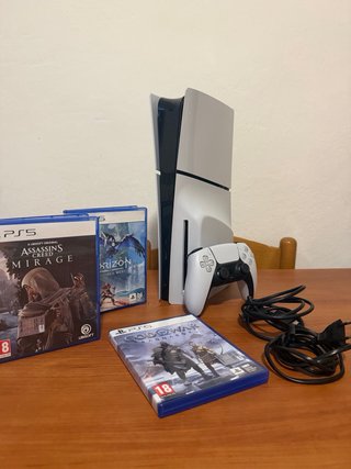 Playstation 5 slim con disco+ 3 giochi