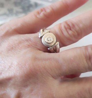Anillos Plata Ley Diseño Moderno