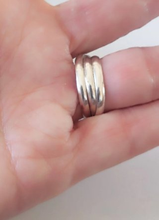 Anillos Plata Ley Diseño Moderno