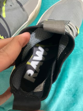 Zapatos deportivos hombre gris y verde