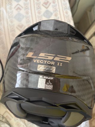 Casco Moto LS2 Vector II Carbon Talla L