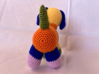 Perrito Crochet Multicolor 15cm