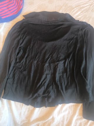 Camiseta negra volantes Talla 50/52