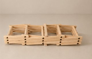 Botellero de madera plegable nuevo