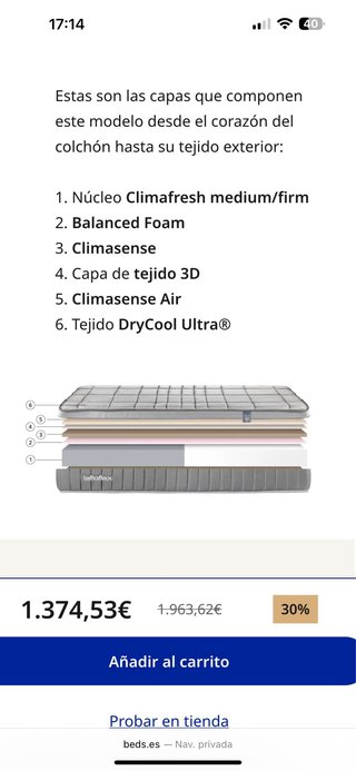 Colchón latex Lattoflex Kepler Dual 3.0 (135x190)