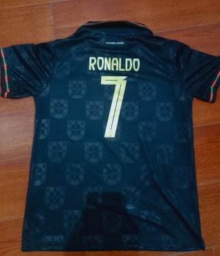 Camiseta Portugal 7 Negra Puma de cristiano Ronald