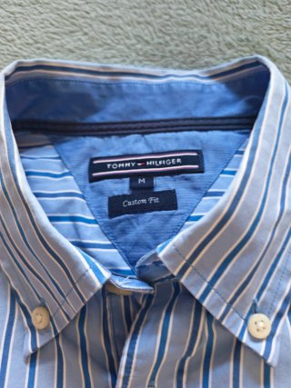 Camisa Tommy Hilfiger Rayas Azul Talla M