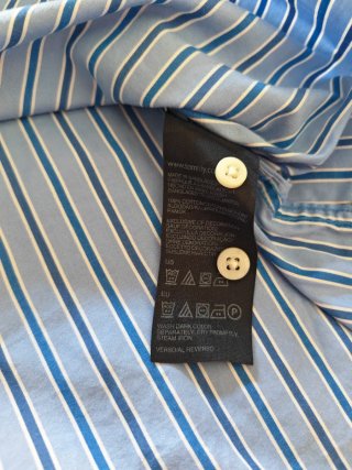 Camisa Tommy Hilfiger Rayas Azul Talla M