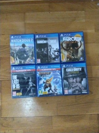 Lote 6 Juegos PS4: Watch Dogs 2, Rainbow Six Siege