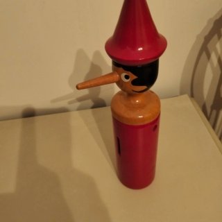 Salvadanaio in legno Pinocchio