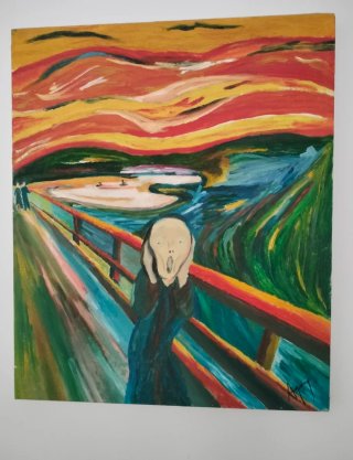 Pintura al Óleo El Grito
