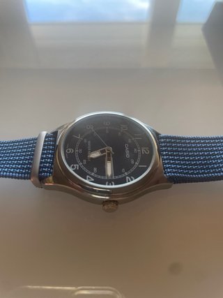 Casio MTP-V006D Modificado con Correa Azul