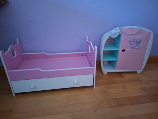 Pack Cama y Armario Juguete Nenuco