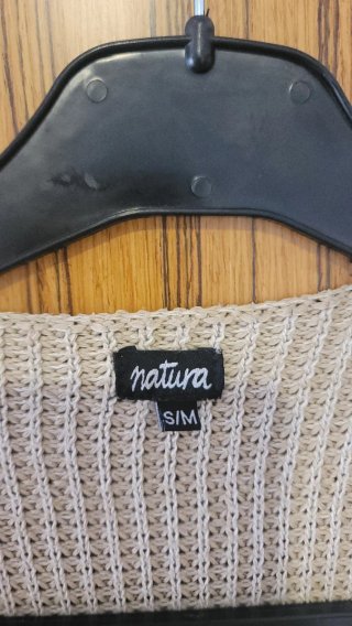 Cárdigan Natura Beige Grisáceo
