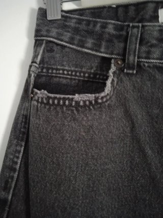 Pantalón mujer recto gris oscuro  T36
