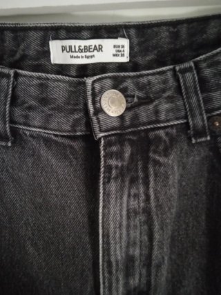Pantalón mujer recto gris oscuro  T36