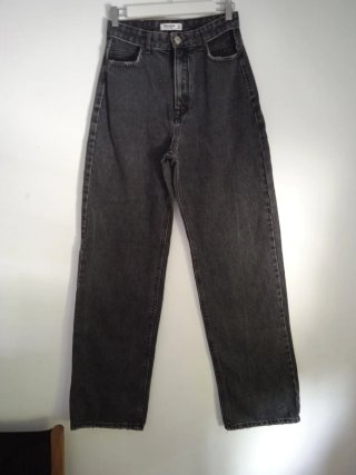 Pantalón mujer recto gris oscuro  T36