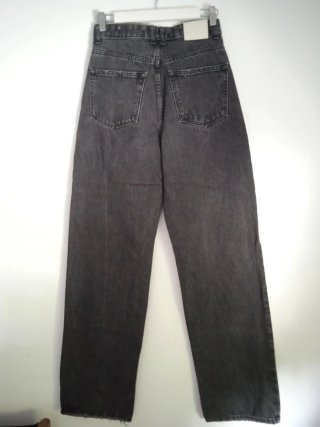 Pantalón mujer recto gris oscuro  T36
