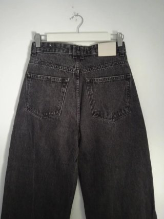 Pantalón mujer recto gris oscuro  T36
