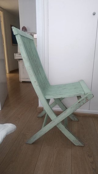 Sillas madera plegables para jardín (URGE VENDER)