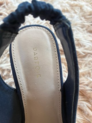Sandalias de cuña azul talla 36