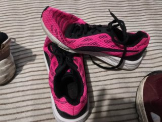 Zapatillas deportivas mujer negras y rosas