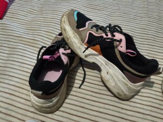 Zapatillas deportivas mujer negras y rosas