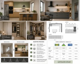 Diseño de Cocinas|Armarios y Medición+Proyecto 3D