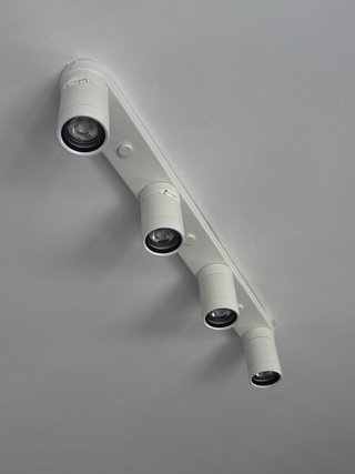 Lámpara de techo blanca 4 focos