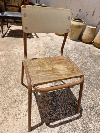 Silla escolar vintage