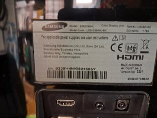 Monitor Samsung LS24D390HL Nero