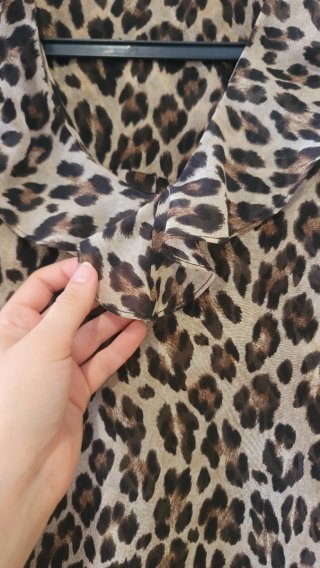 Blusa gasa Mango leopardo