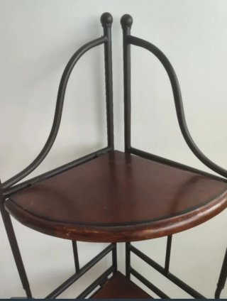Rinconera Forja y Madera 3 Baldas