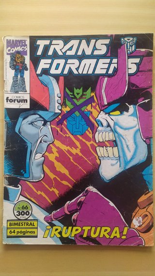 Lote 7 cómics Transformers Fórum grapa buen estado