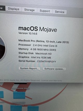 Apple MacBook Pro Retina 13” (Finales de 2013)