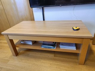 Mesa de centro elevable