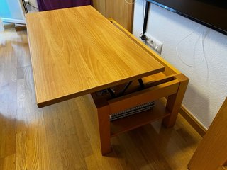 Mesa de centro elevable