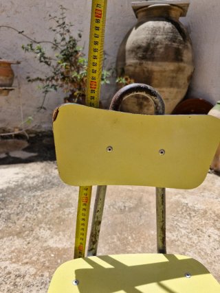 2 Sillas escolares infantiles vintage