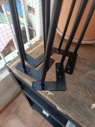 Patas metálicas para mesa (Set de 4)