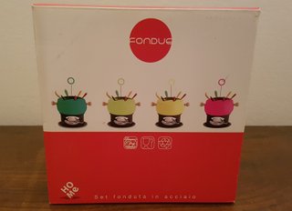 Fonduta nuova in acciaio idea regalo