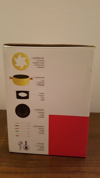 Fonduta nuova in acciaio idea regalo