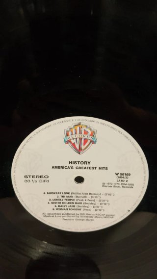 America Greatest Hits Vinile