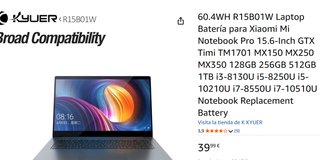 Batería Xiaomi Mi Notebook Pro 15.6