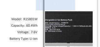 Batería Xiaomi Mi Notebook Pro 15.6