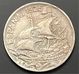 Moneda 25 Céntimos 1925 España Alfonso XIII