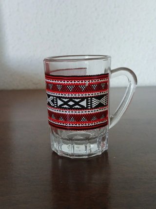 Juego 8 Tazas Café Cerámica y 2 de Te de Vidrio