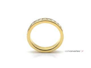 alianza oro 18k con piedra con diamante